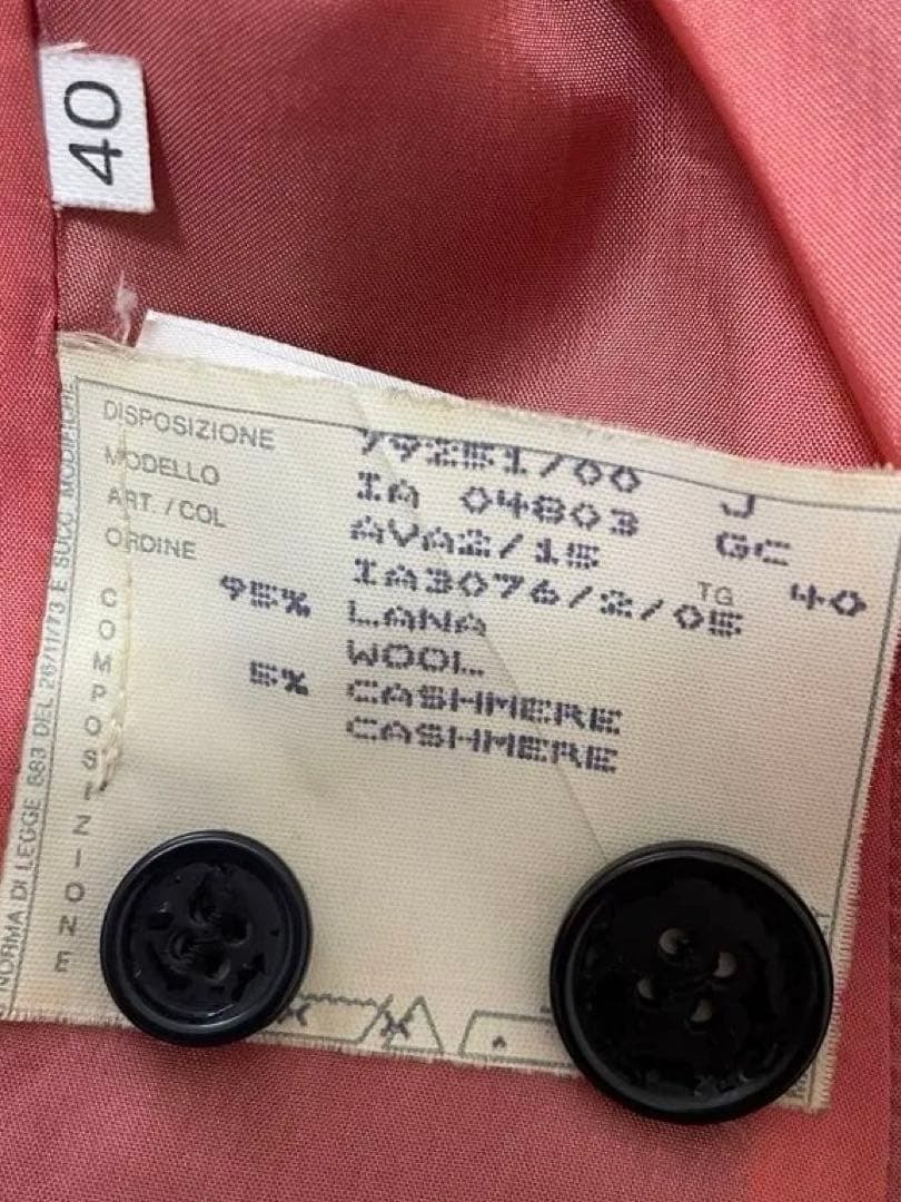 Alexander McQueenマックイーン肩パッド入テーラードジャケット