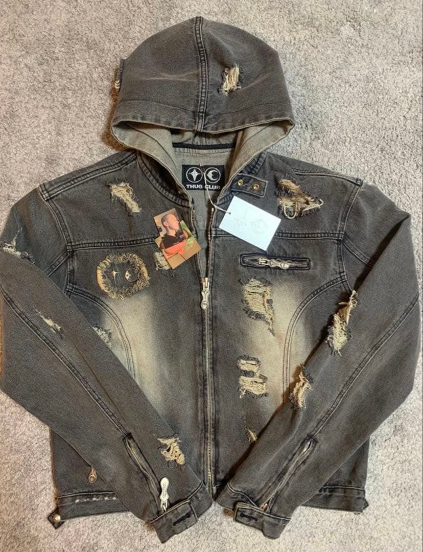 正規品Thug Club サグクラブ Denim Hoodie デニムジャケット