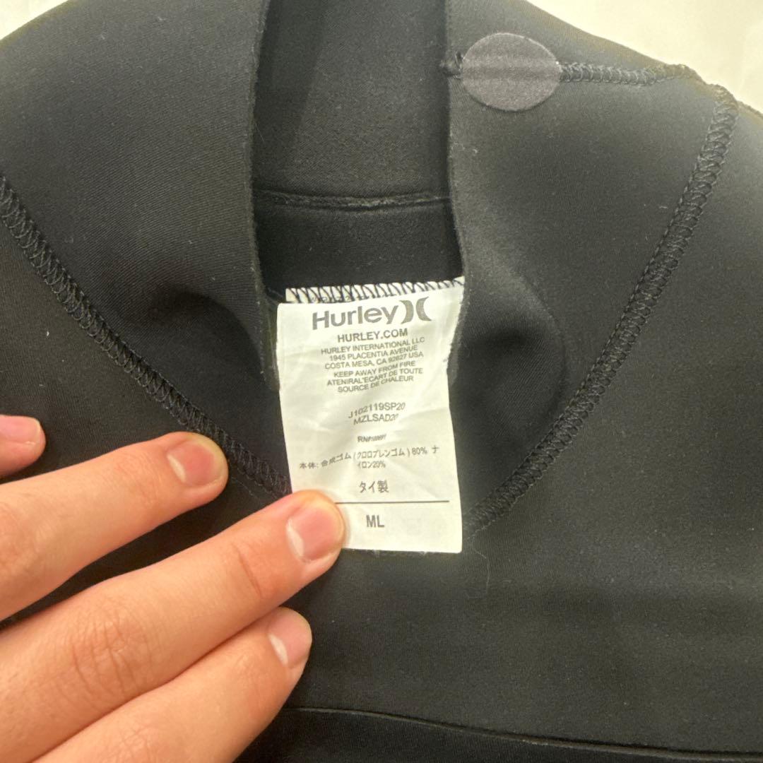 （新品タグ付き）Hurley ブラック 長袖ロングジョンウェットスーツ