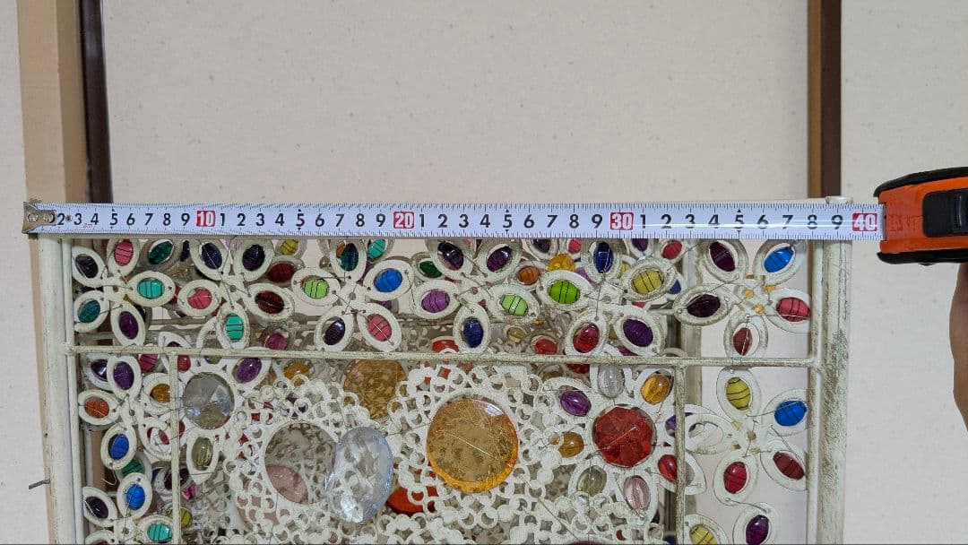 【傷あり】カラフル花柄パーテーション