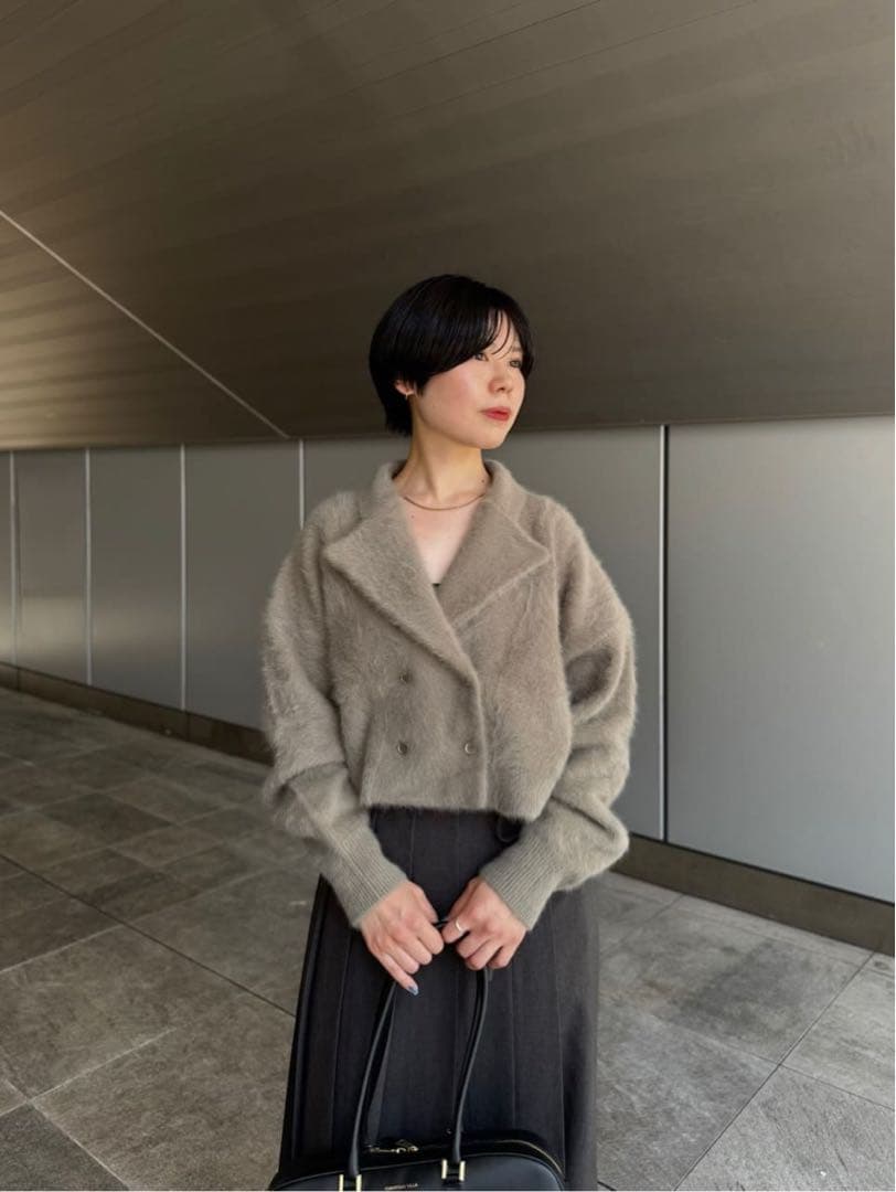 DRESSLAVE fox cashmere short ｗ jacket