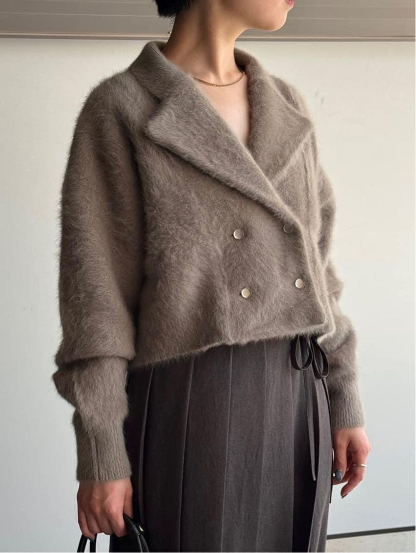 DRESSLAVE fox cashmere short ｗ jacket