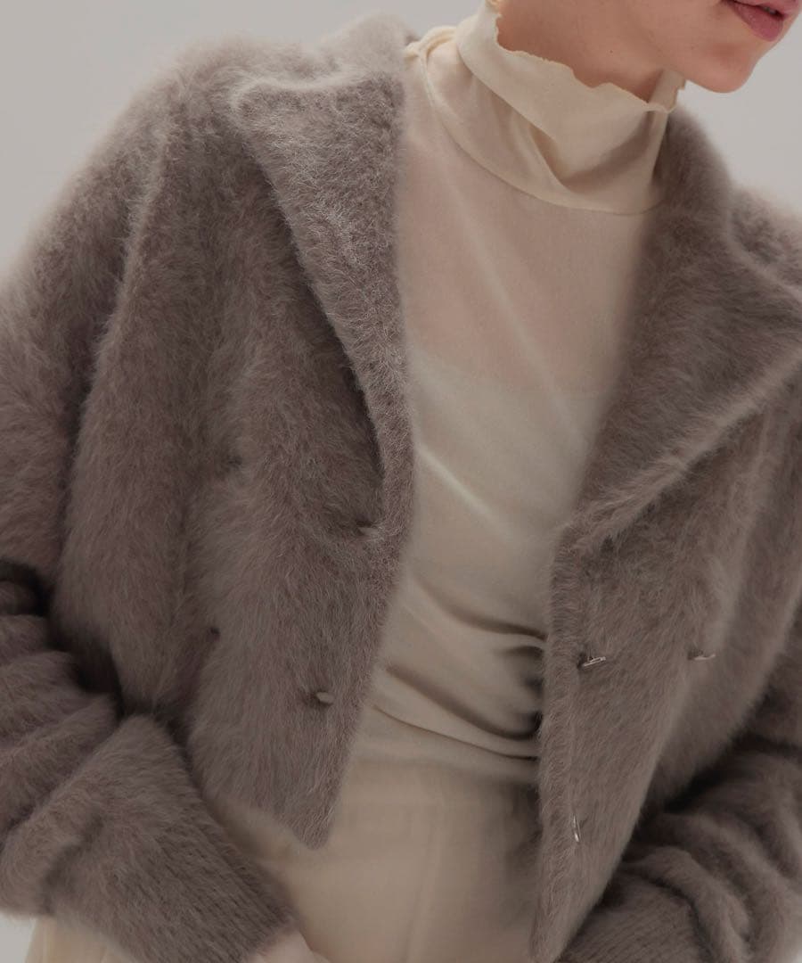 DRESSLAVE fox cashmere short ｗ jacket