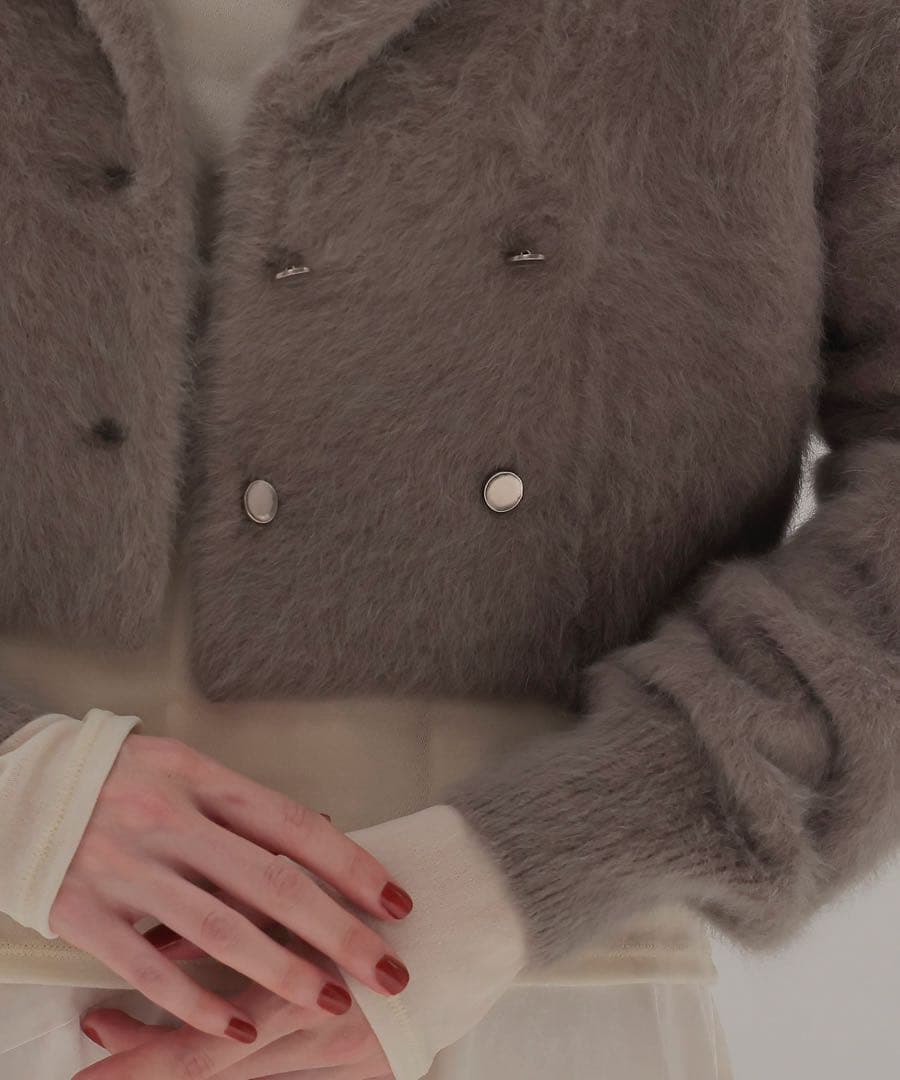 DRESSLAVE fox cashmere short ｗ jacket