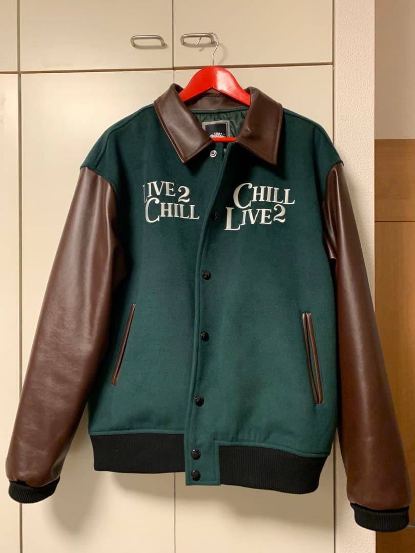 【CHILLIN'】LIVE2 CHILL スタジアムジャケット　グリーン