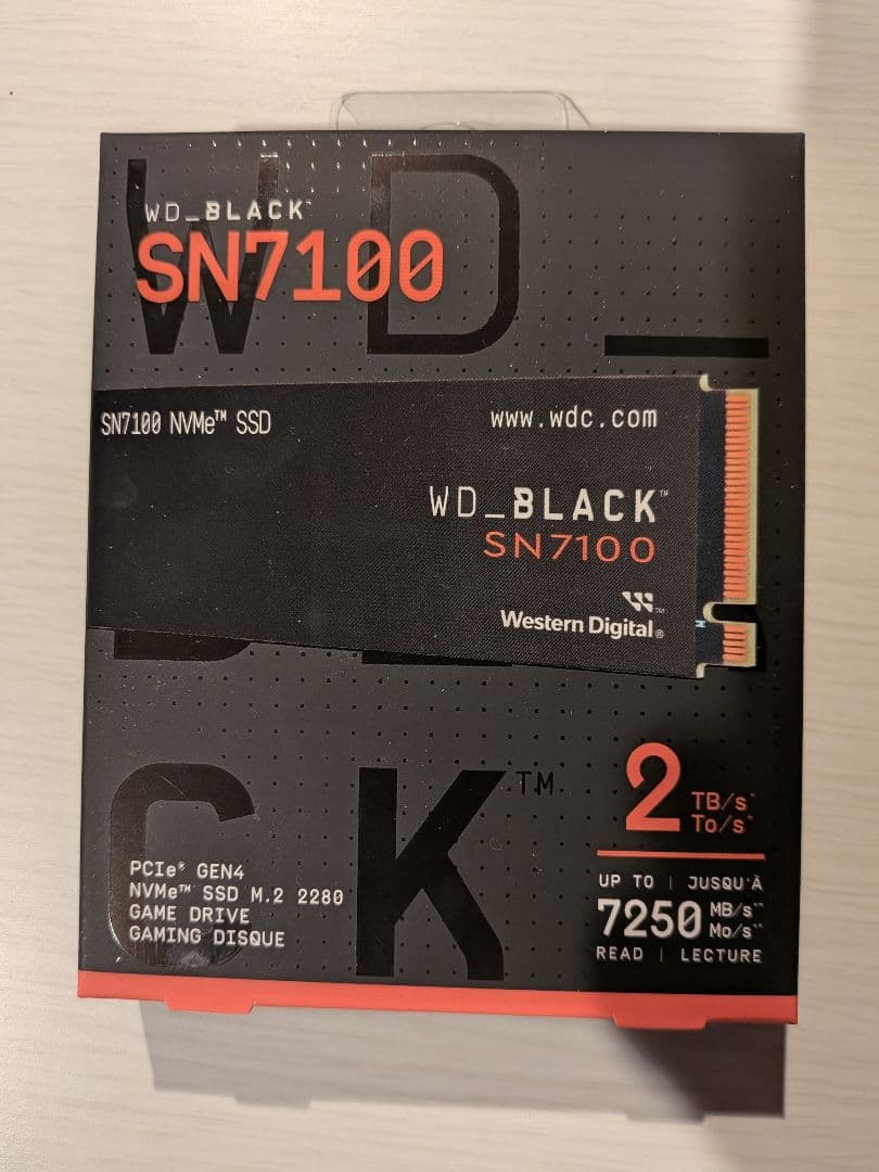 【未開封・新品】WD_BLACK SN7100 2TB SSD M.2 2280