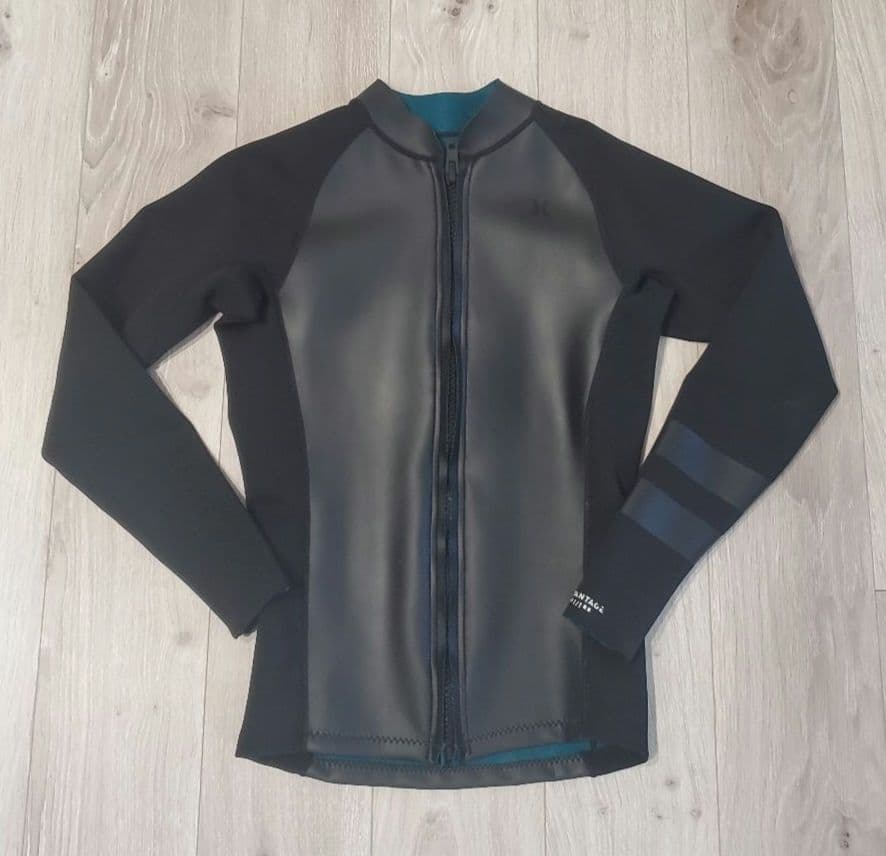 Hurley ジップアップ タッパー ウエットスーツ ブラック L