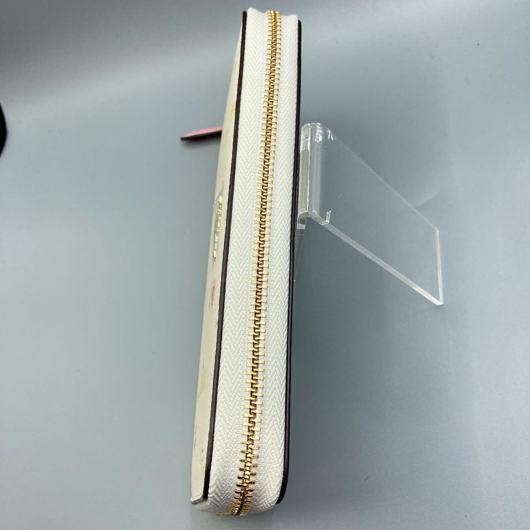 新品　未使用　箱付き　COACH コーチ 長財布 アコーディオンジップ 花柄