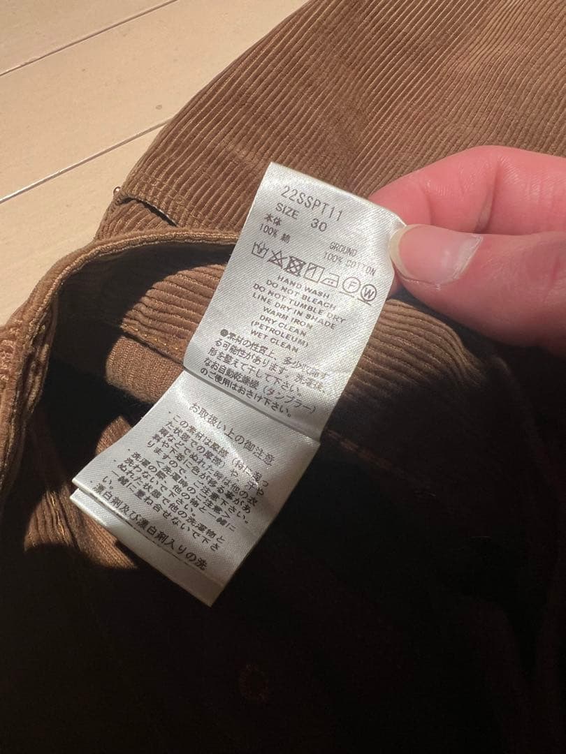 SUGARHILL CORDUROY DOUBLE KNEE 30 ダブルニー