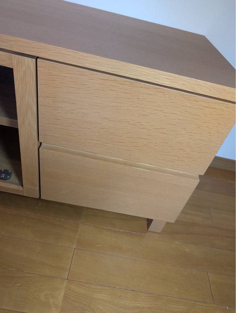 ■送料込■無印良品 木製テレビボード オーク材 収納棚 木製家具 TV台廃盤