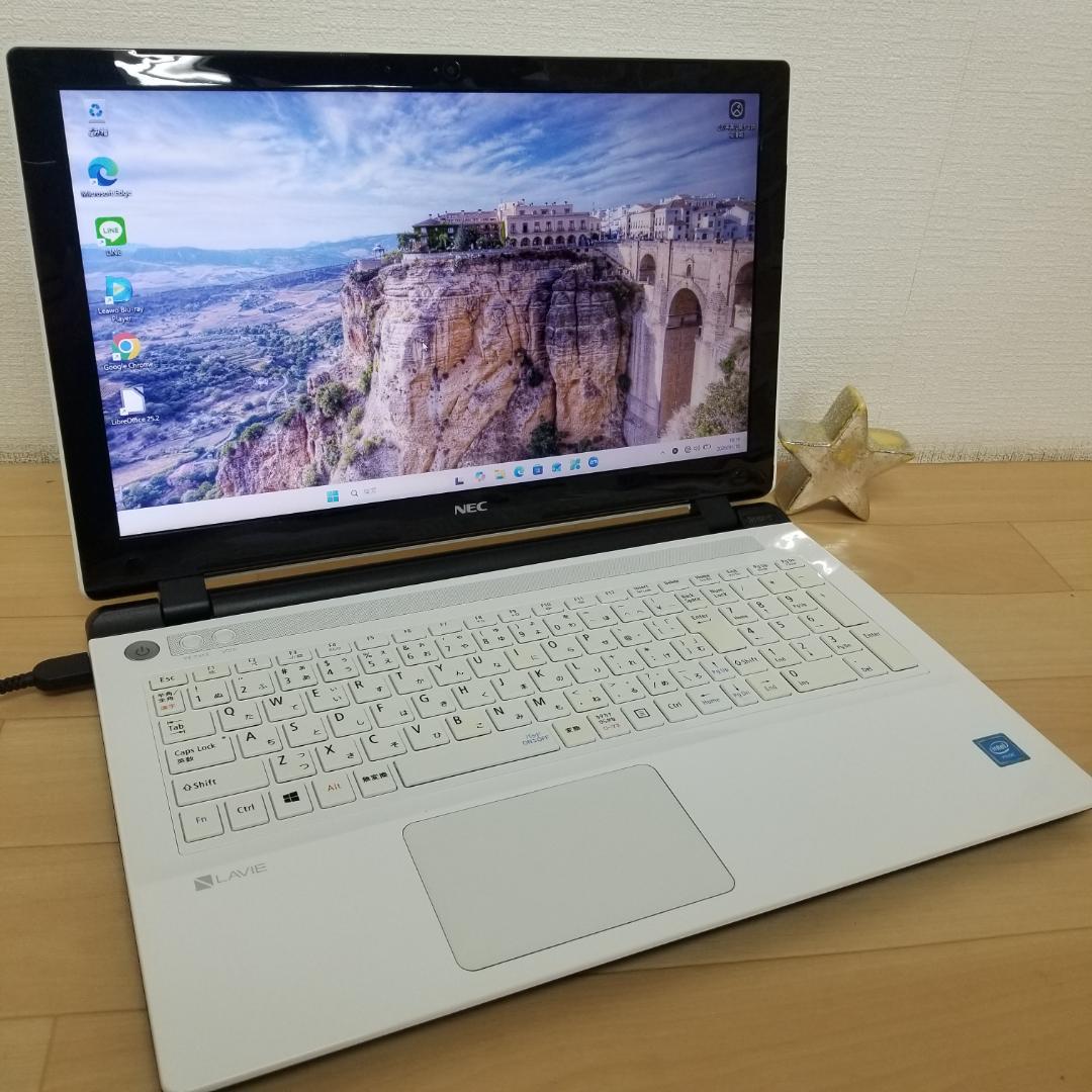 大容量HDD Win11 即使用可 DVD再生 ノートPC NEC (E3065