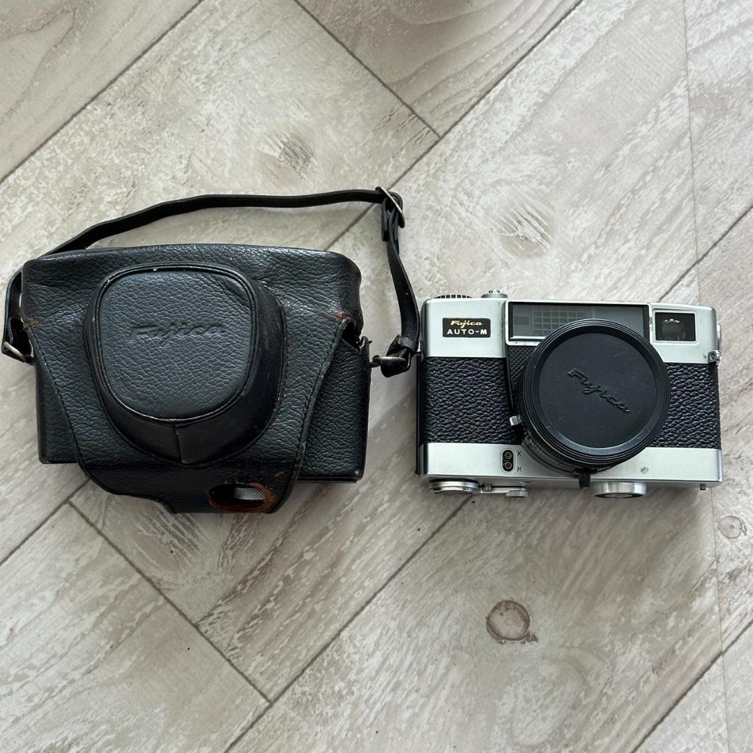 【現状品】Fujica 35 AUTO-M 35mmフィルムカメラ★ケース付き