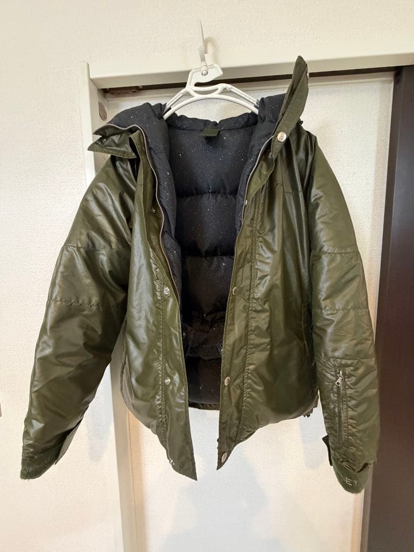 SOPHNET オリーブグリーン フード付きダウンジャケット Ｍ