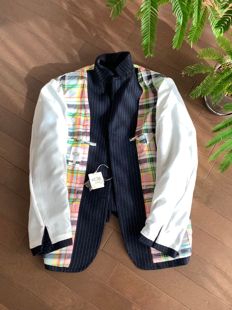 新品KOE×THOM BROWNE コラボDUCK 3BUTTON JAKET