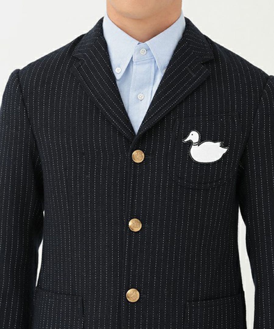 新品KOE×THOM BROWNE コラボDUCK 3BUTTON JAKET