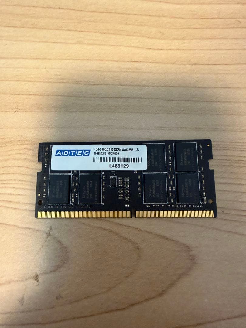 DDR4 16GB 4枚 動作確認済