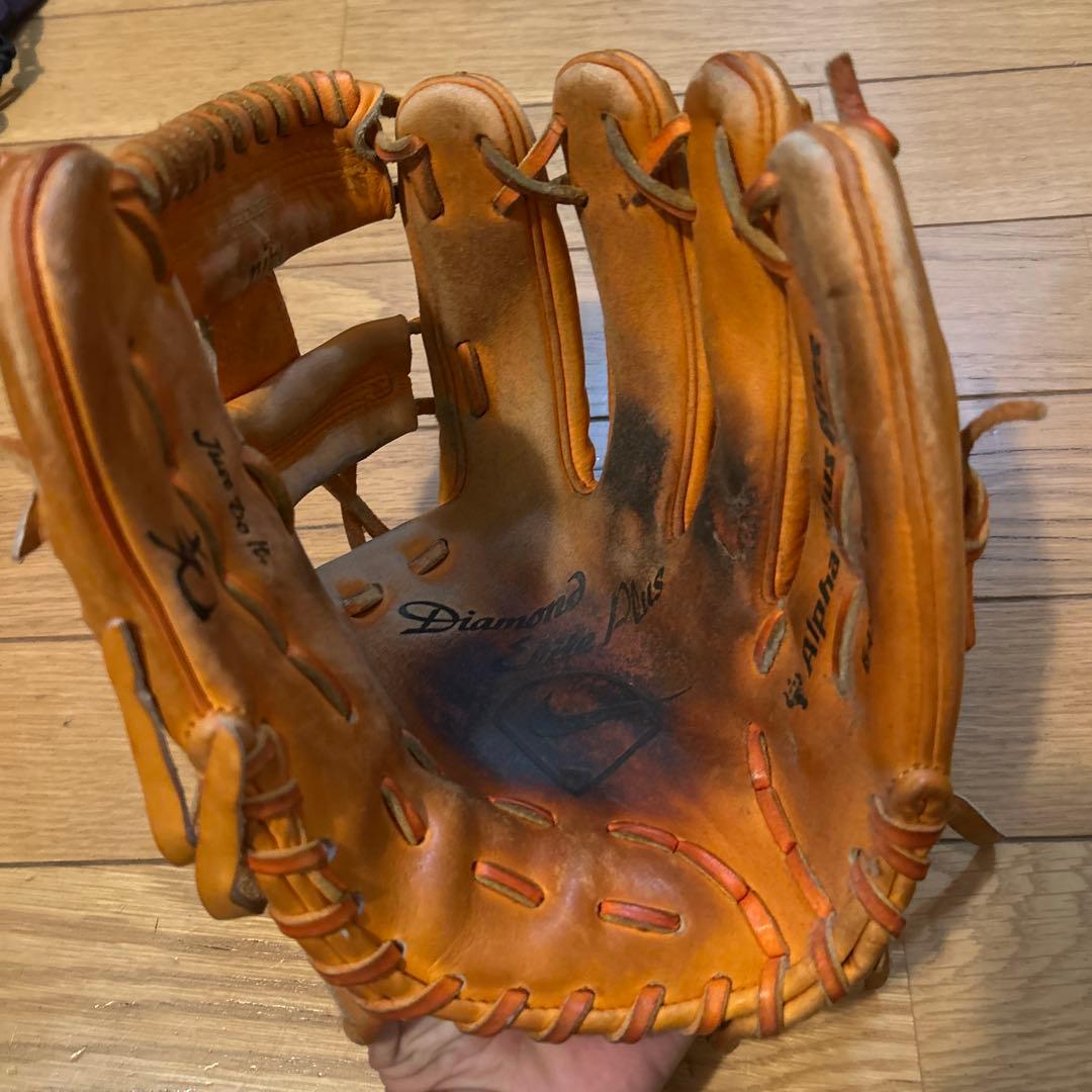 Nike Diamond Elite Plus 硬式グローブ オレンジ