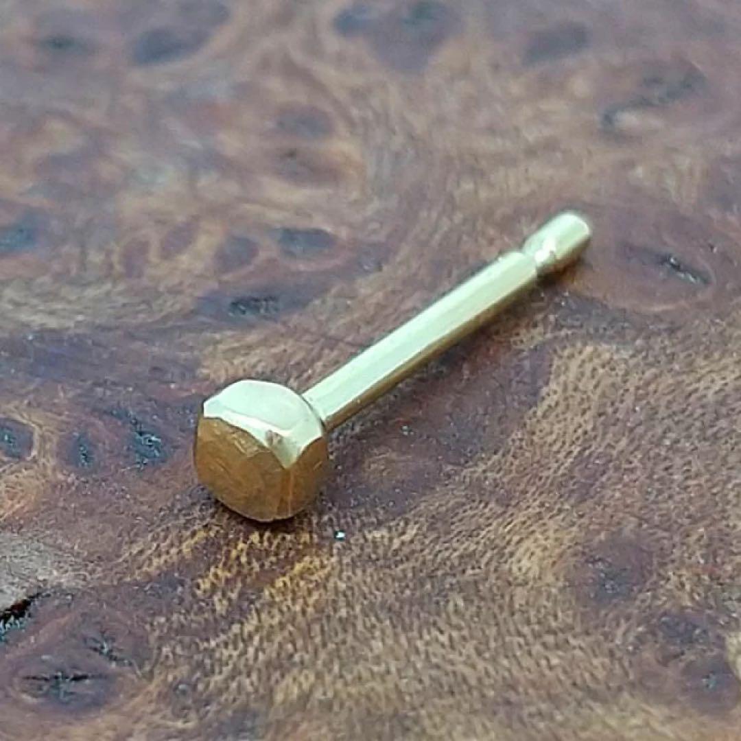 BONANZA 22金シンプルセカンドピアス【片耳のみ】【K18キャッチ付き】