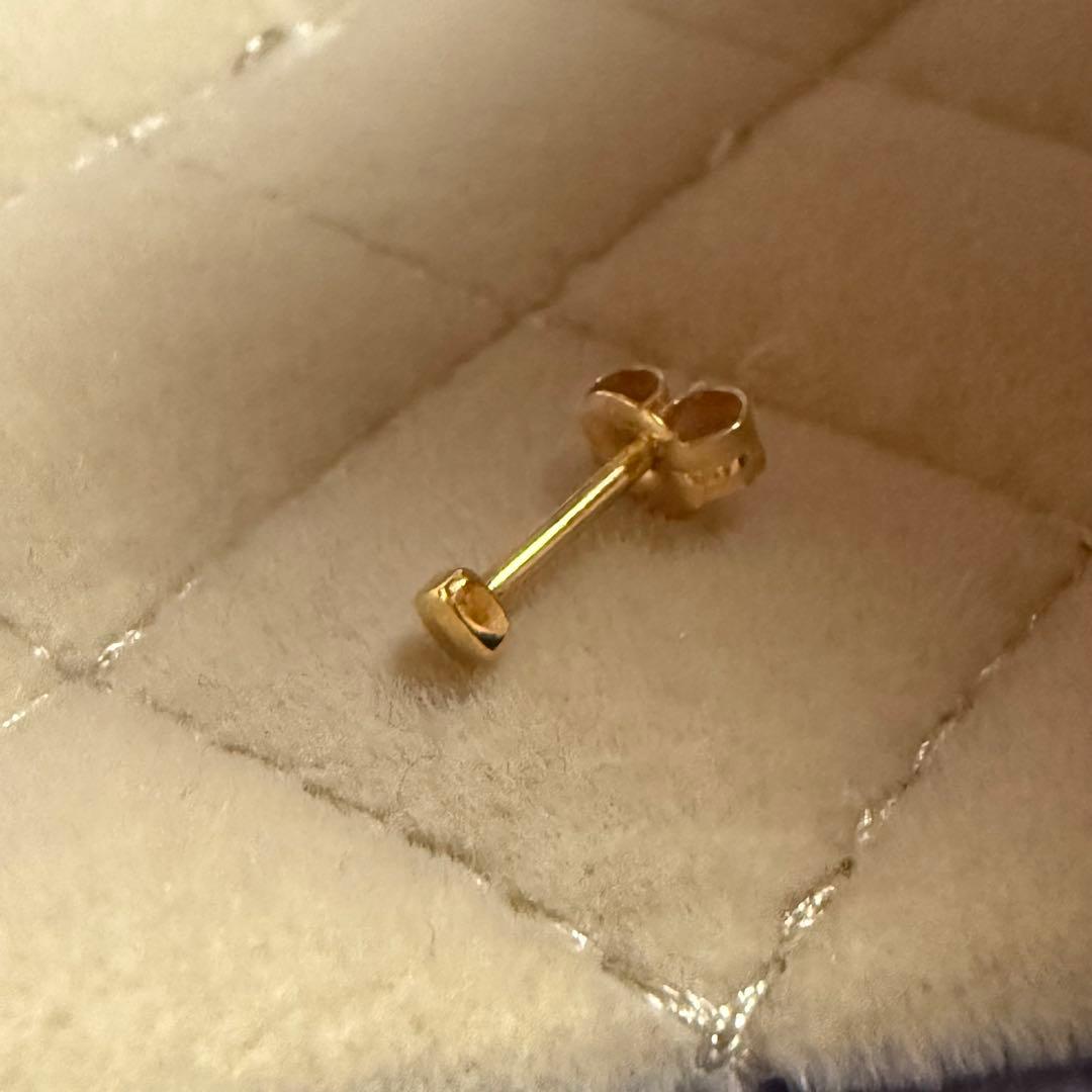 BONANZA 22金シンプルセカンドピアス【片耳のみ】【K18キャッチ付き】