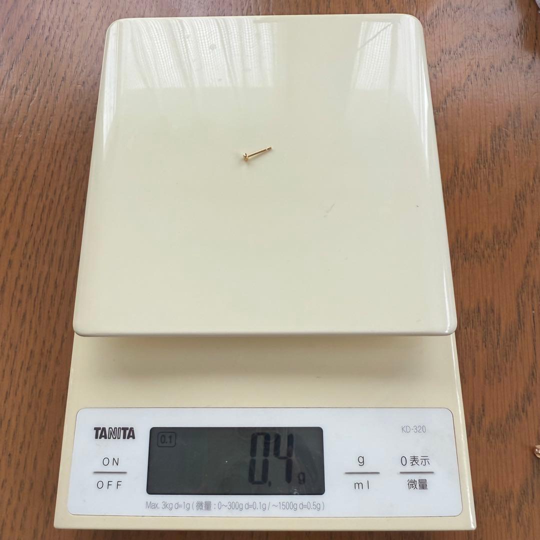 BONANZA 22金シンプルセカンドピアス【片耳のみ】【K18キャッチ付き】