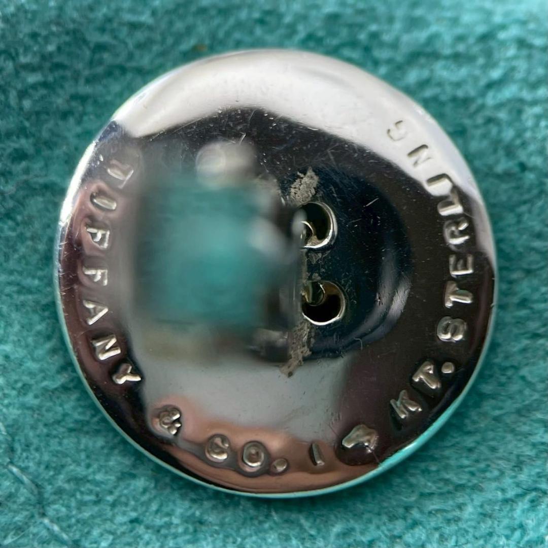 箱袋付き ティファニー ボタンカフス スターリングシルバー 14KT Q47fe