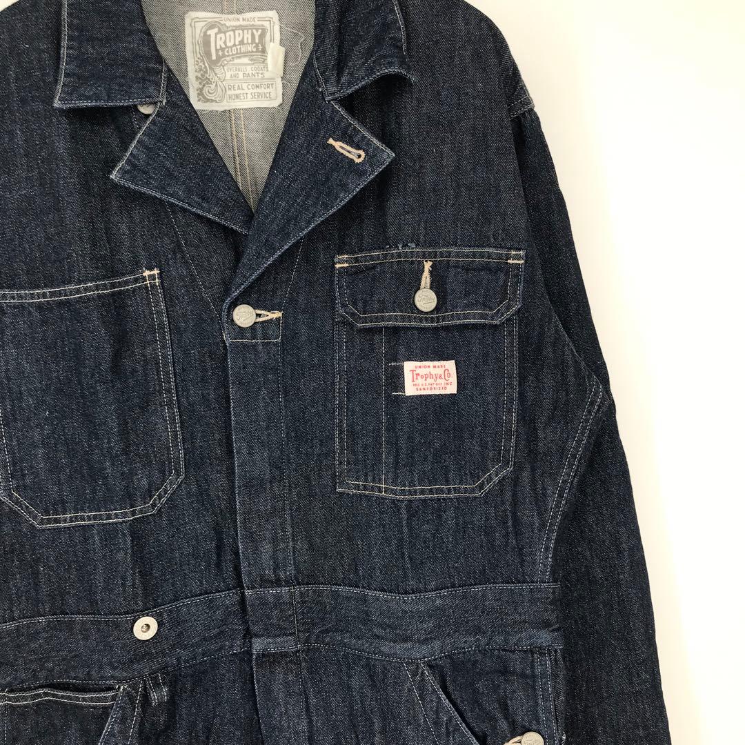 トロフィークロージング　オールインワン　つなぎ　38　インディゴ