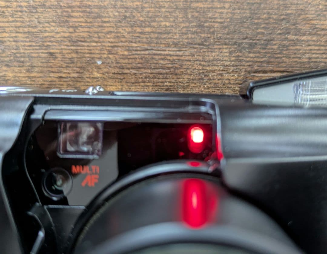 福豆Olympus μ mju zoom 115 ブラックフィルムカメラ