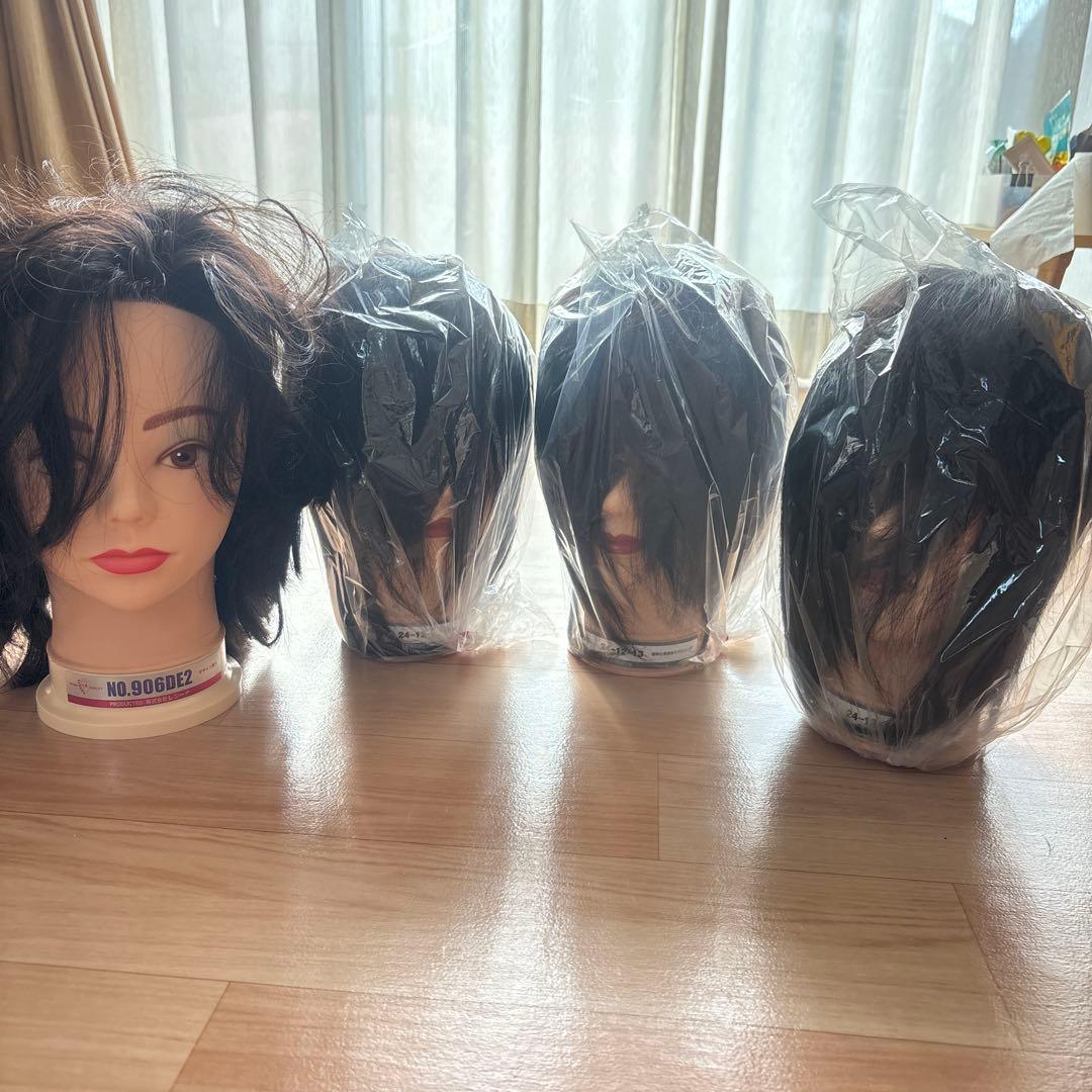 国家試験用　ウィッグ　三矢　新品3個、使用品１個