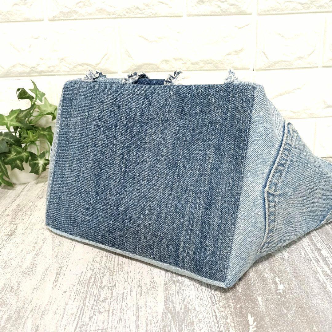 リメイクデニム★MIXデニムトートバッグ＋ショルダーストラップセット