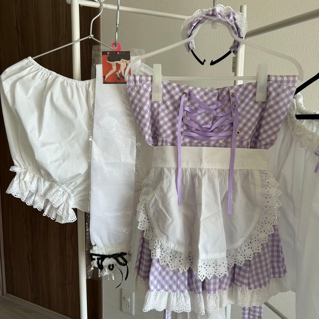 【コスプレ】★キャンディフルーツ★ ラフィーネメイド服 ベビーパープル