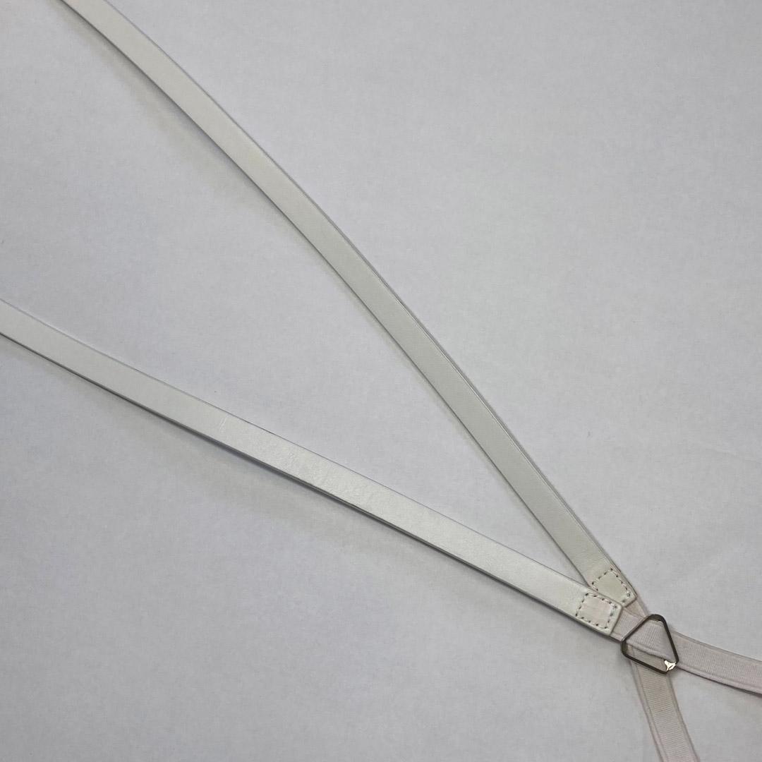 美品 未使用 ディオールオム ホワイトサスペンダー エディスリマン