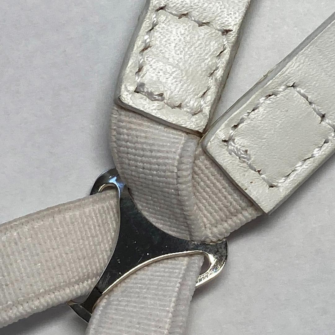 美品 未使用 ディオールオム ホワイトサスペンダー エディスリマン