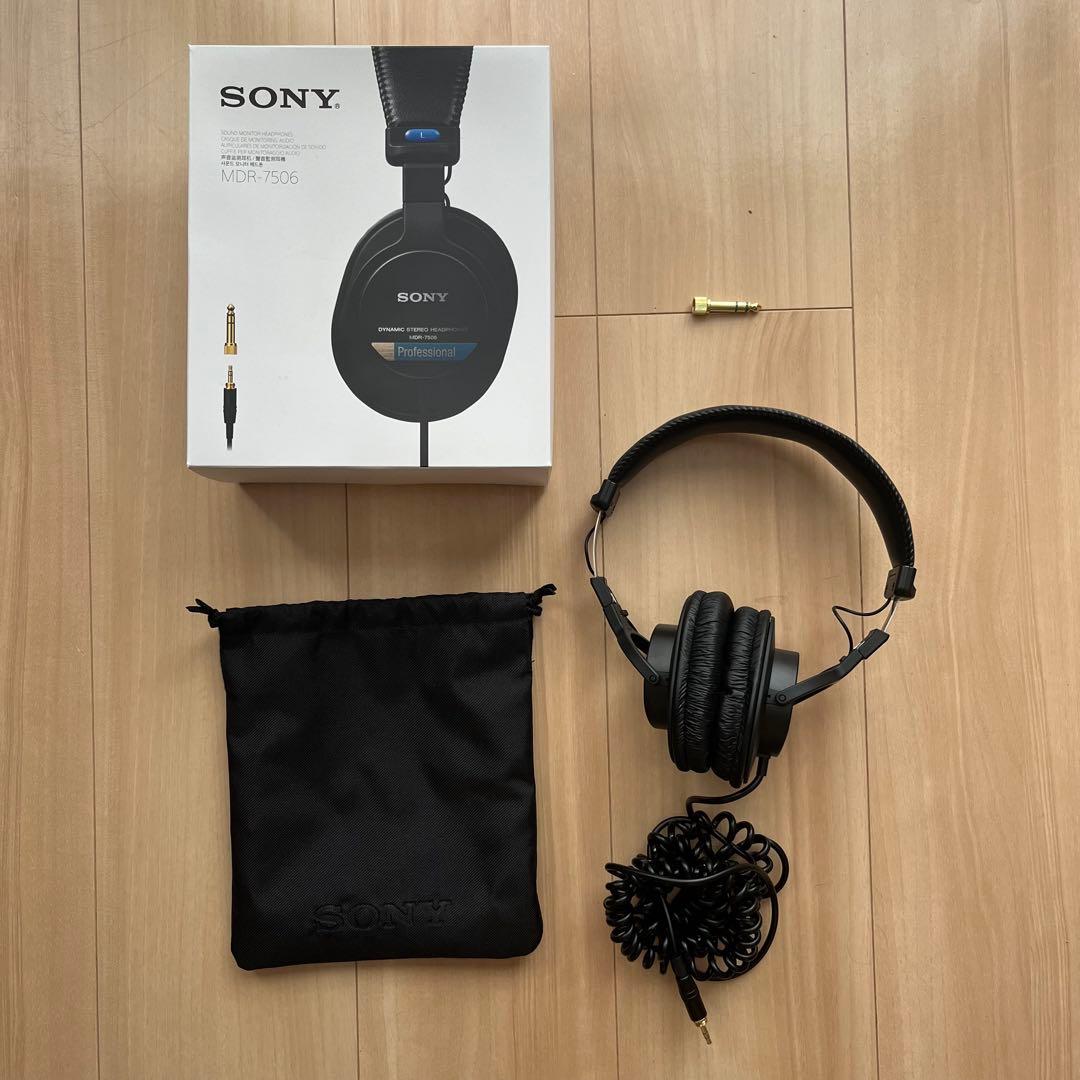 【ほぼ未使用品】SONY MDR-7506 有線ヘッドホン