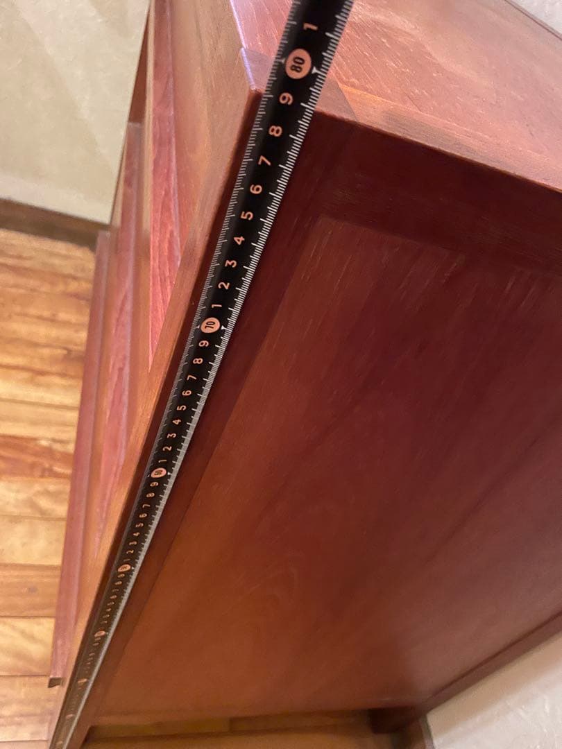 【チーク製】木製チェスト タンス 引き出し　昭和レトロ 収納 ヴィンテージ 北欧