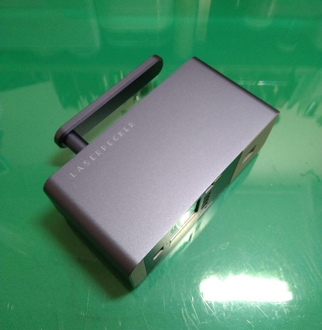 美品 laserpecker2 レーザーペッカー2 小型 レーザー彫刻機 レザー