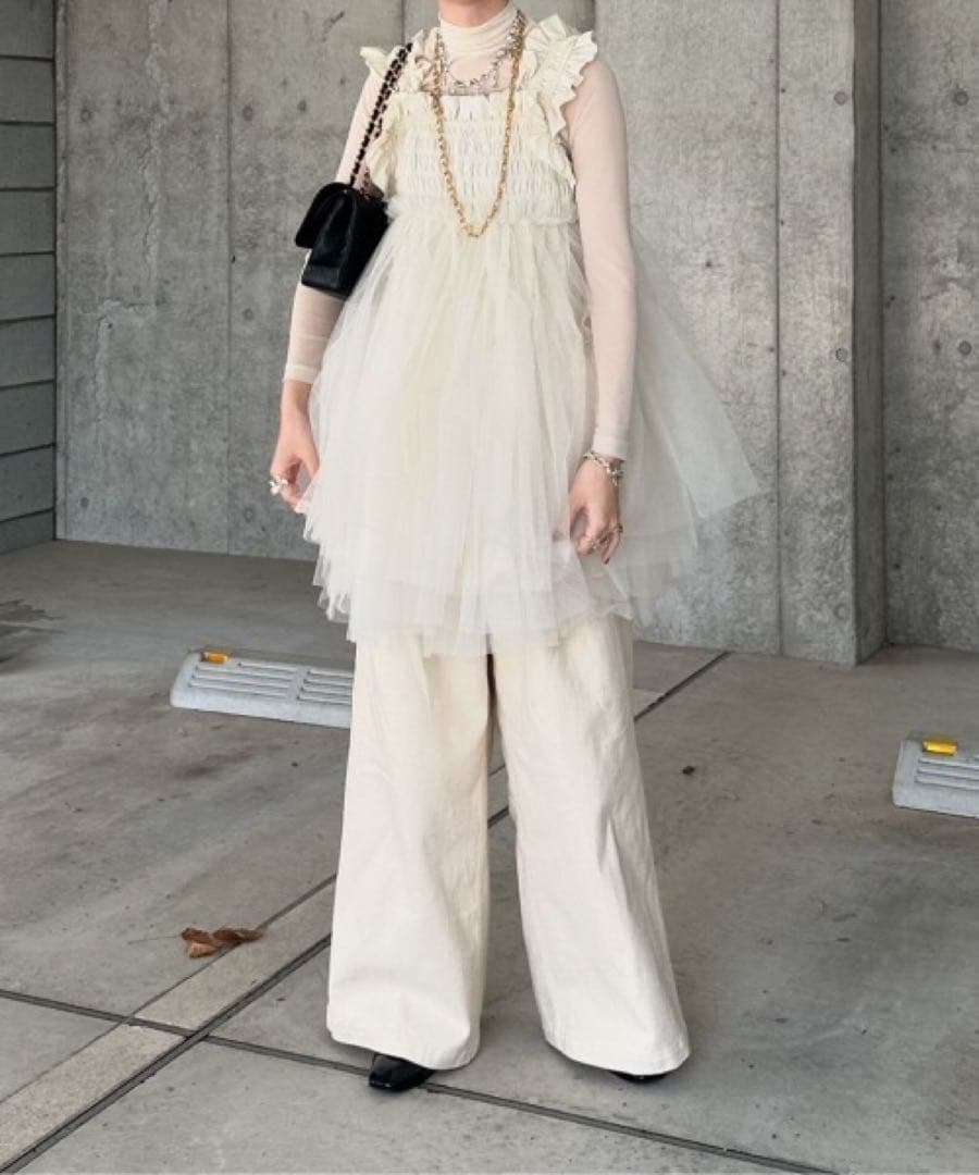 B*e様 PERNA チュールギャザーキャミソール