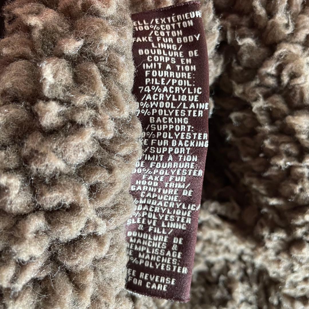 アバクロ used加工 MT.ワシントンジャケット ファーフーデッド 裏地ボア