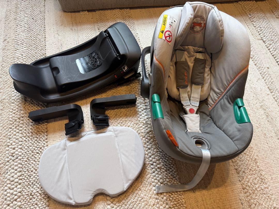 送料込★【cybex】ATON S2 i-SIZE+BASE ONE グレー