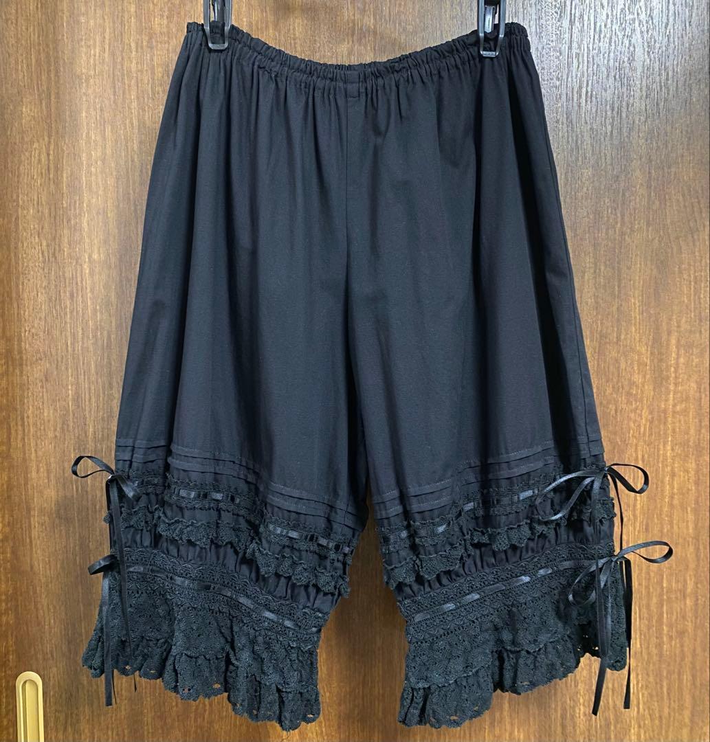 BABY,THE STARS SHINE BRIGH ロングドロワーズ　黒×黒