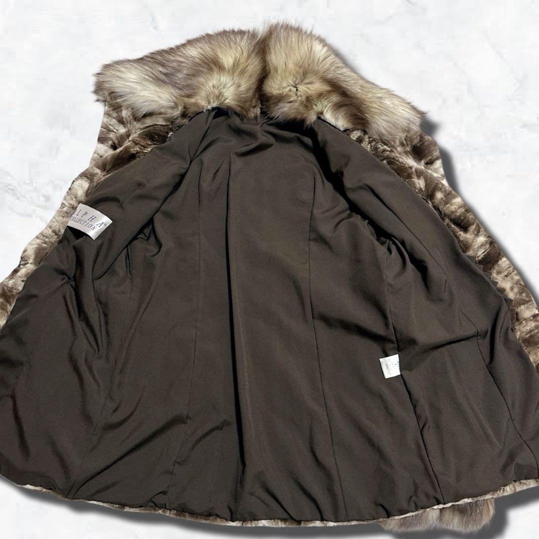 美品　ミンク　フロスト　毛皮 ファーコート リアルファー