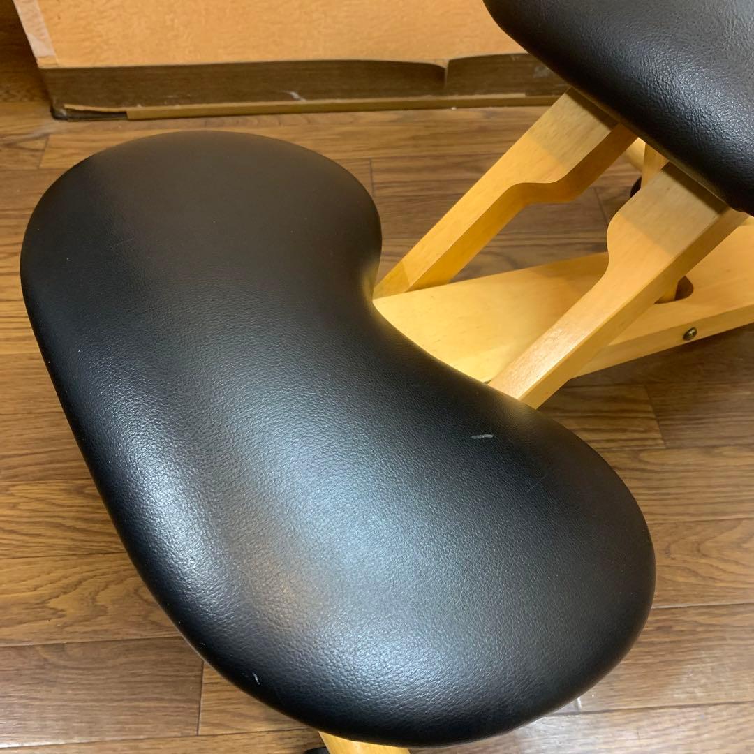 【宮武製作所】バランスチェア プロポーションチェア 背もたれ付き レザー調シート
