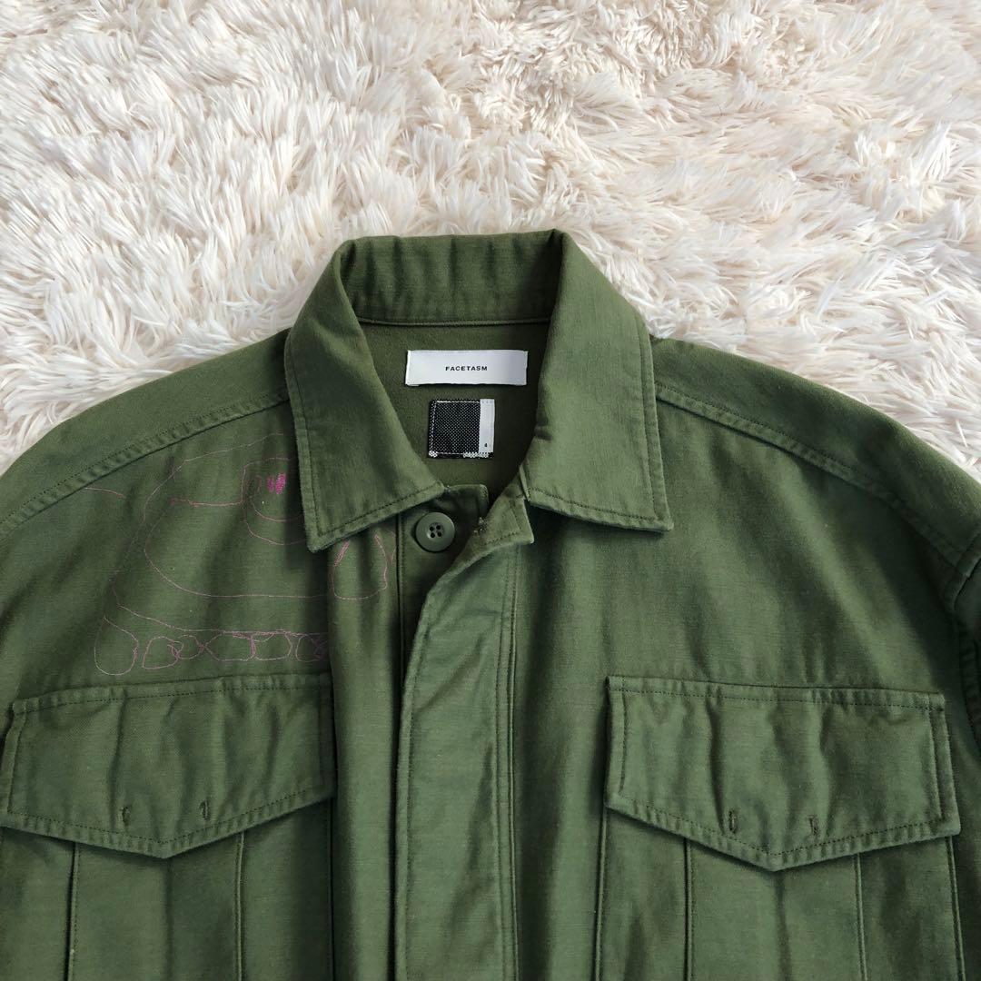 FACETASM　オーバーサイズ　ミリタリージャケット　ファセッタズム　オリーブ