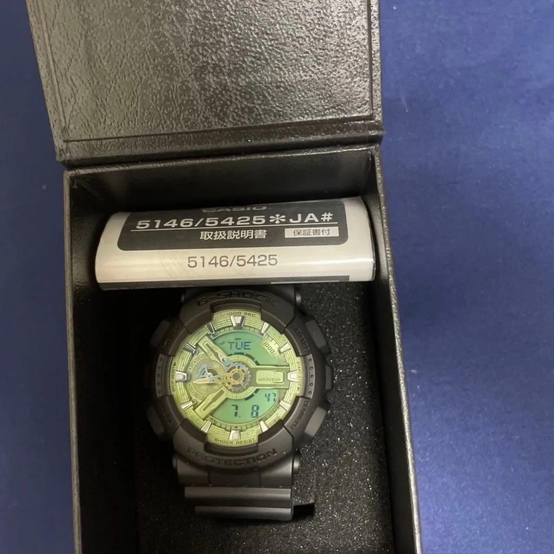 新品未使用　G-SHOCK GA-110CD-1A2JF グリーン/ブラック
