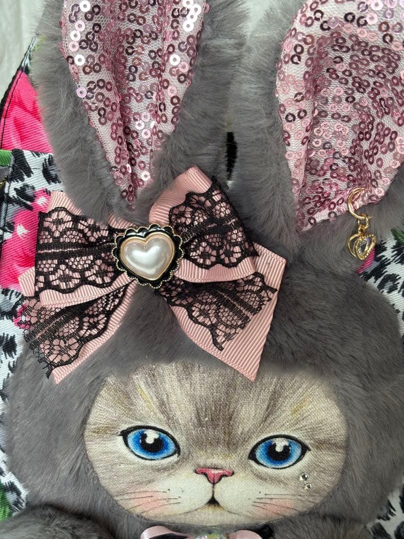 あ*い様 コヤンイサムチョン　ハンドメイド　フリルトートバッグ　ヒョウ柄　ルミち