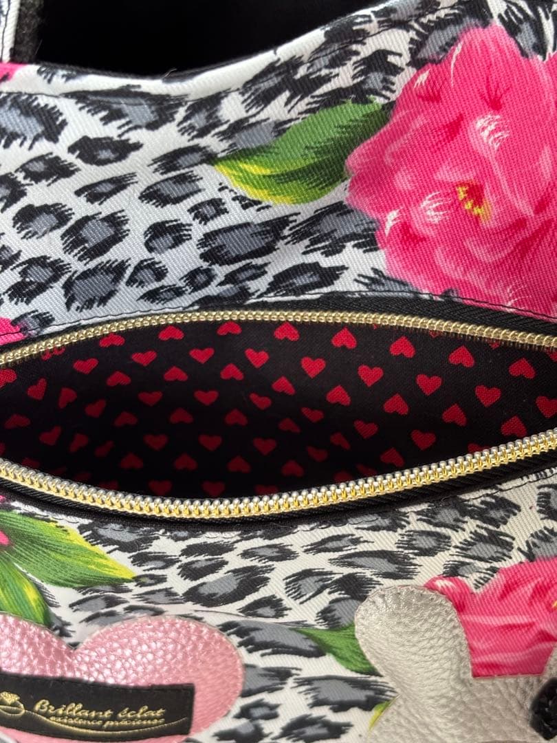 あ*い様 コヤンイサムチョン　ハンドメイド　フリルトートバッグ　ヒョウ柄　ルミち