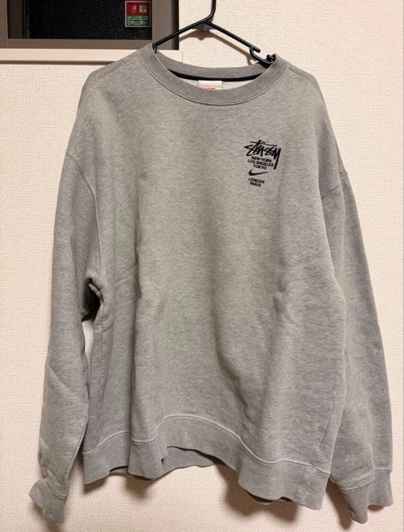 【激レア】NIKE×stussy コラボトレーナー グレー Mサイズ