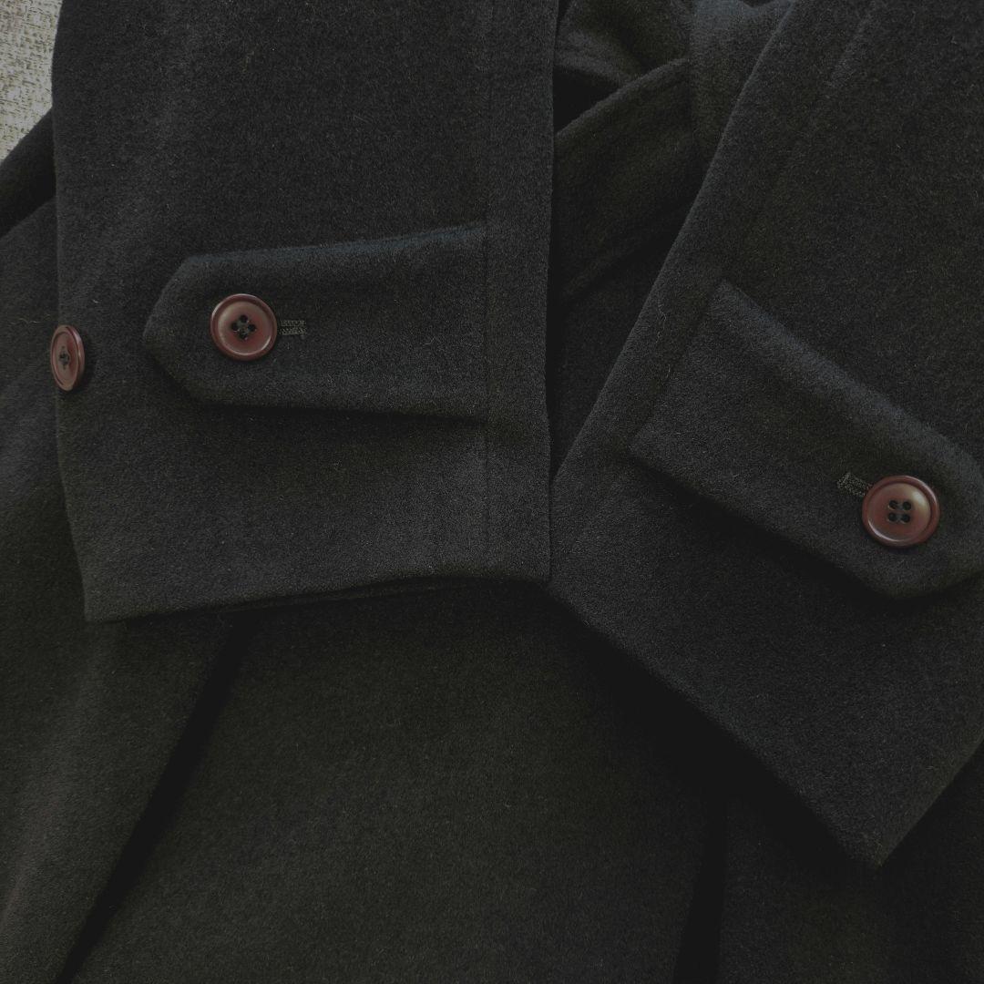 コムサデモード　アンゴラウール　ダブルブレストコート　ゆったり　ベルト付き