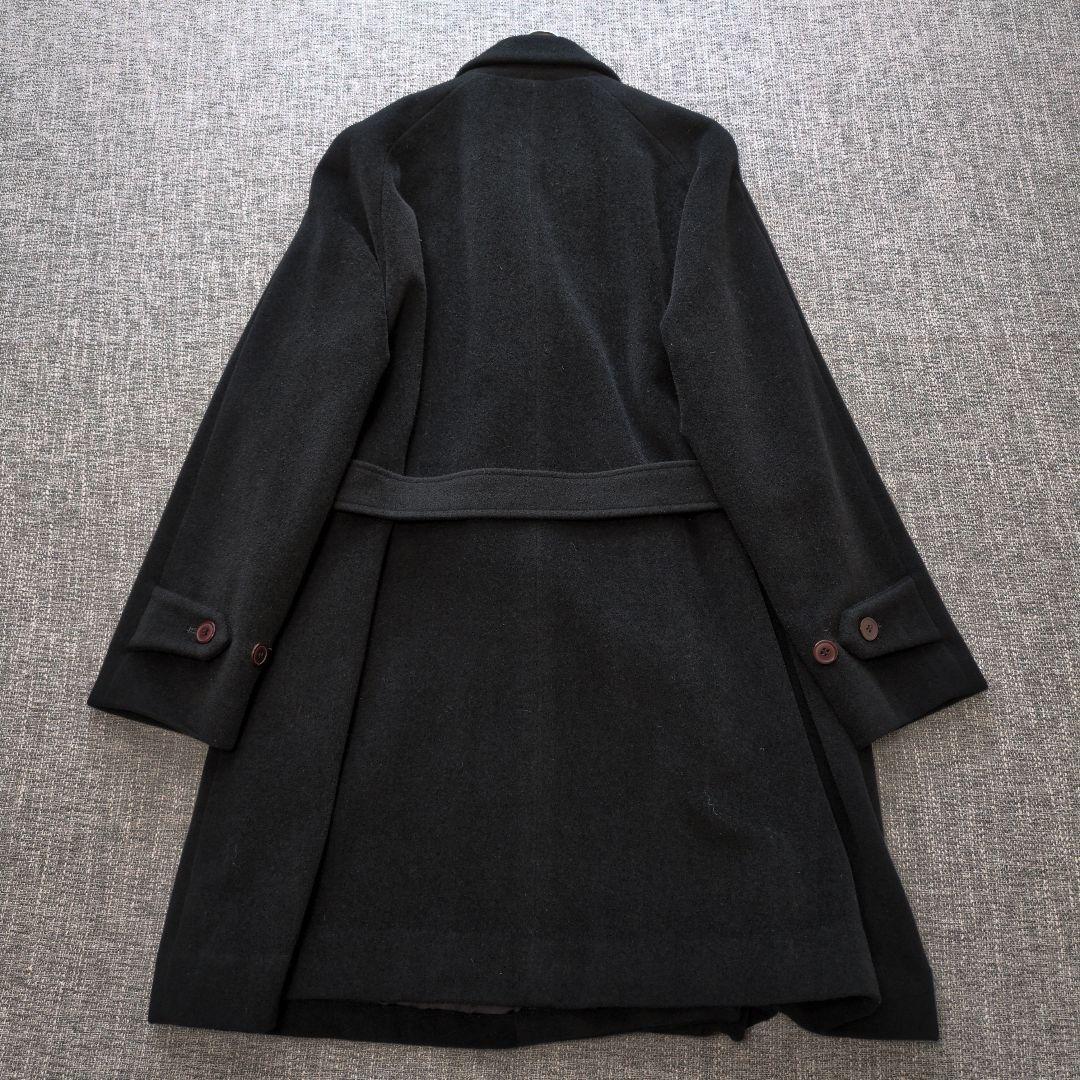 コムサデモード　アンゴラウール　ダブルブレストコート　ゆったり　ベルト付き