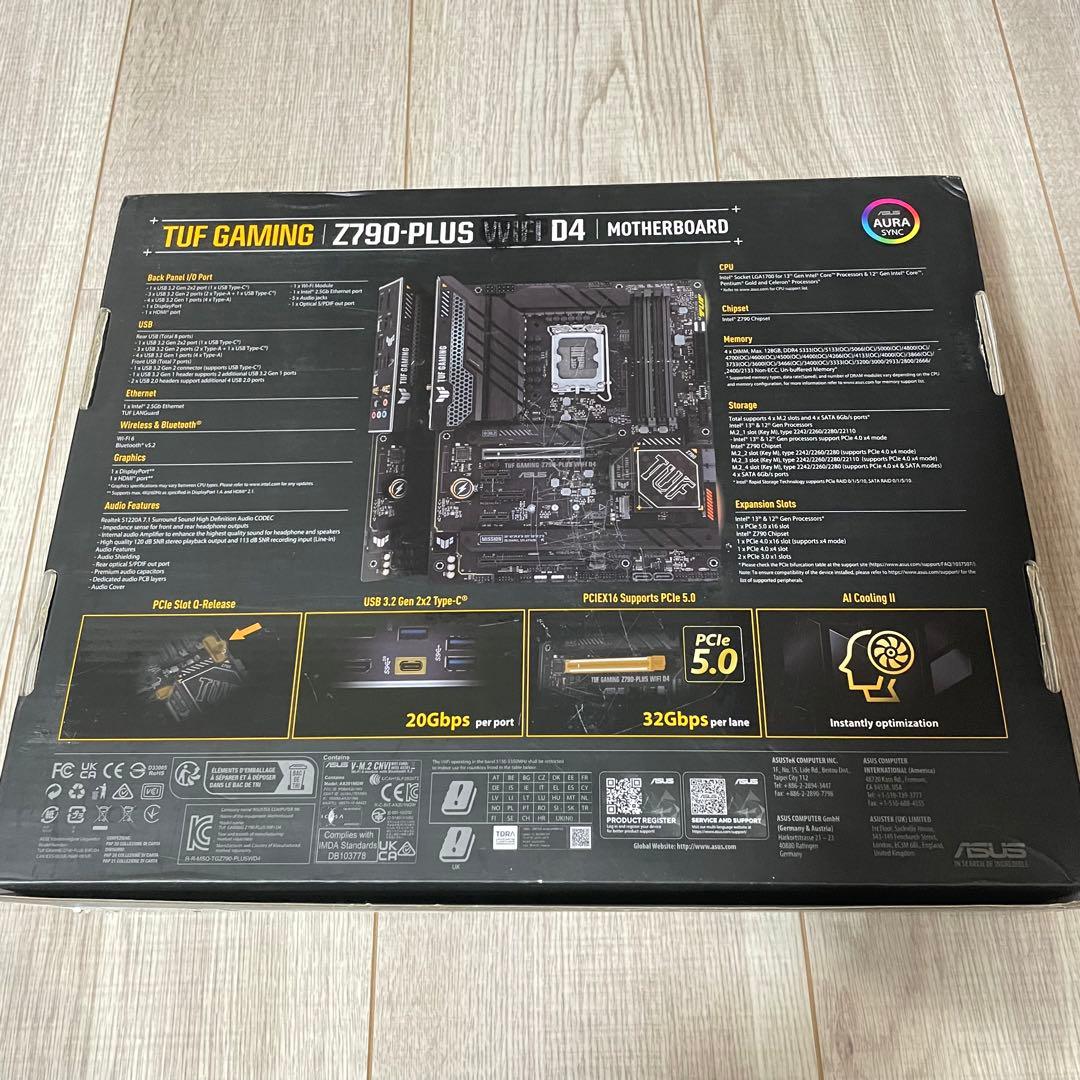 i9-13900KF マザボTUF GAMING Z790 PLUS DDR4