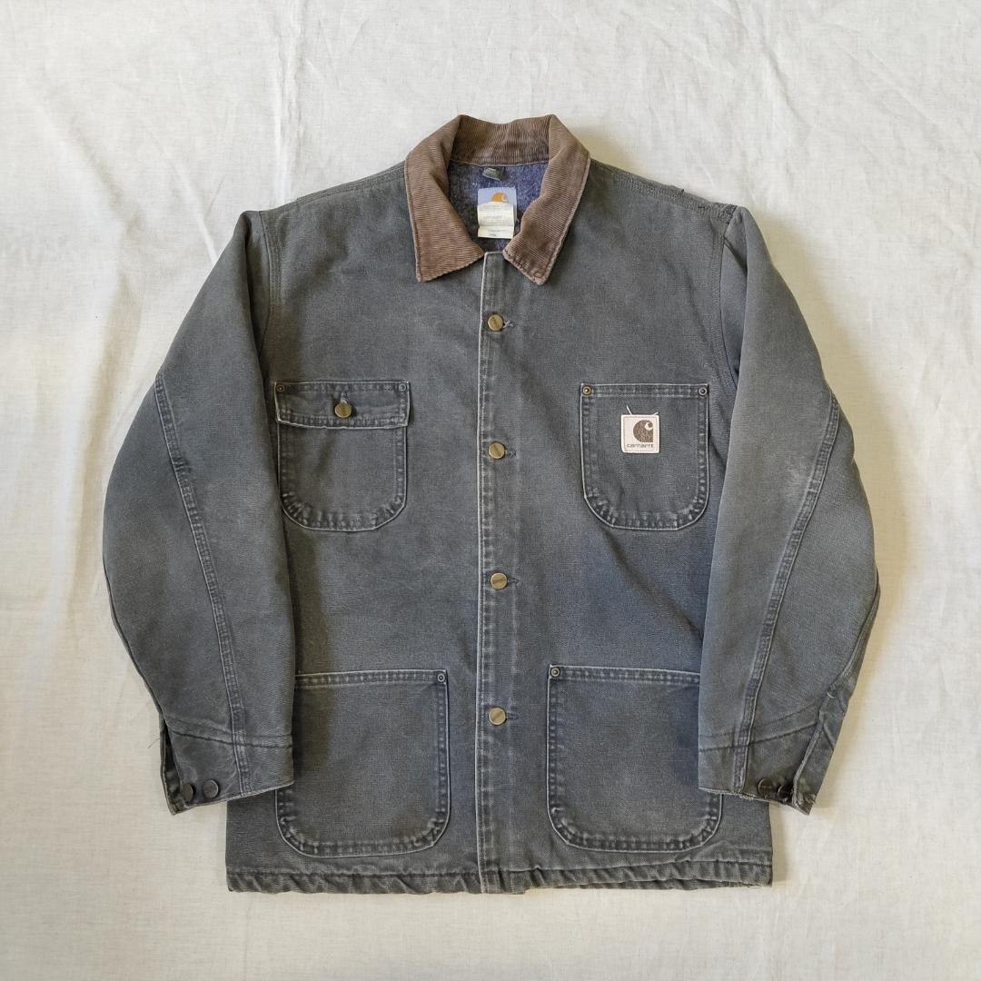 レアカラー 00s USA製 カーハート チョアコート グレー ペトロールPTL